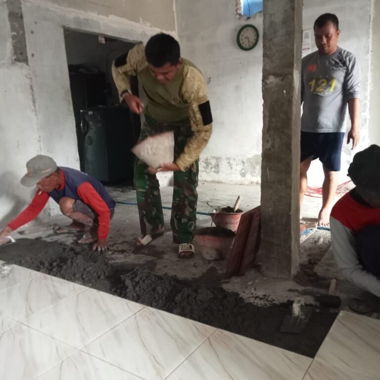 Perbaikan Rumah Subani di Parangjoro Lewat TMMD Reguler ke-129 Kodim 0726