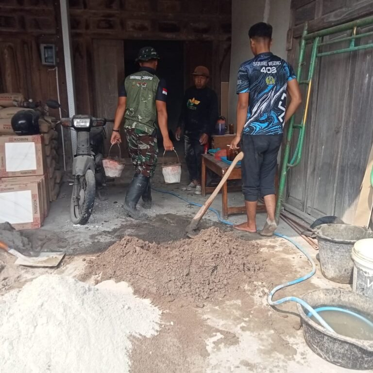 Renovasi Rumah Subani di Parangjoro Jadi Wadah Solidaritas Warga dan Prajurit