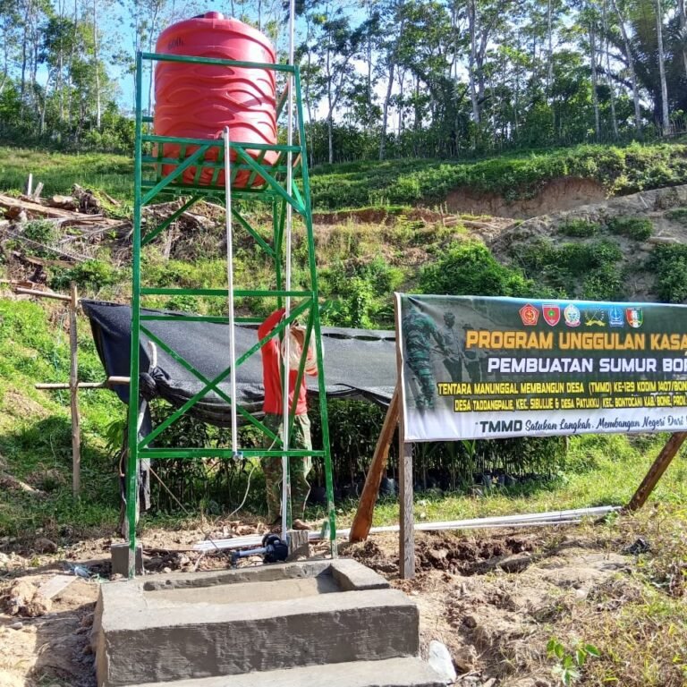 Kodim 1407/Bone Pastikan Listrik Sumur Bor di Pattuku Siap Operasi