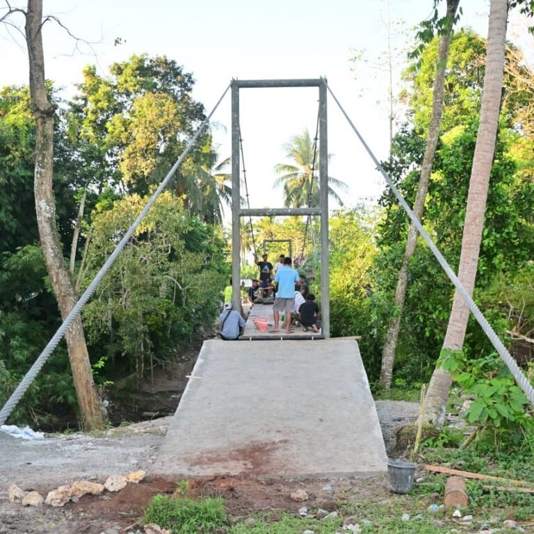Perbaikan Jembatan Gantung di Tadang Palie Dikebut untuk Memperbaiki Distribusi Hasil Pertanian