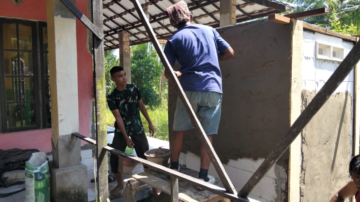 Tahap Gelagar dan Plester Capai Separuh dan Tiga Perempat, MCK Tamban Bangun Kian Jelas