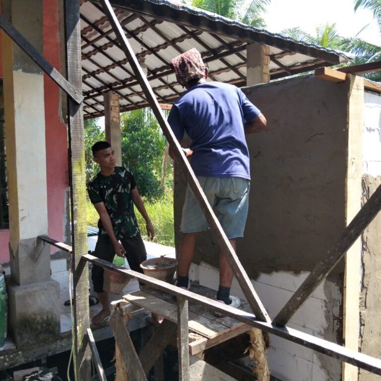 Tahap Gelagar dan Plester Capai Separuh dan Tiga Perempat, MCK Tamban Bangun Kian Jelas