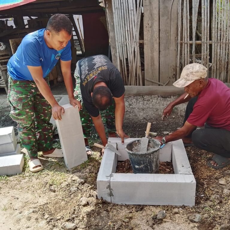 Di Depan Rumah Rosnawati Terpasang Prasasti Sebagai Penanda Hasil TMMD ke-129