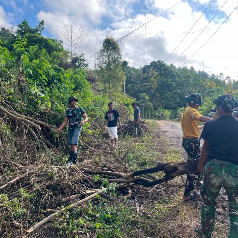 Rapikan Sisa Material, Satgas TMMD Ke-129 Jaga Fungsi Jalan di Bontocani