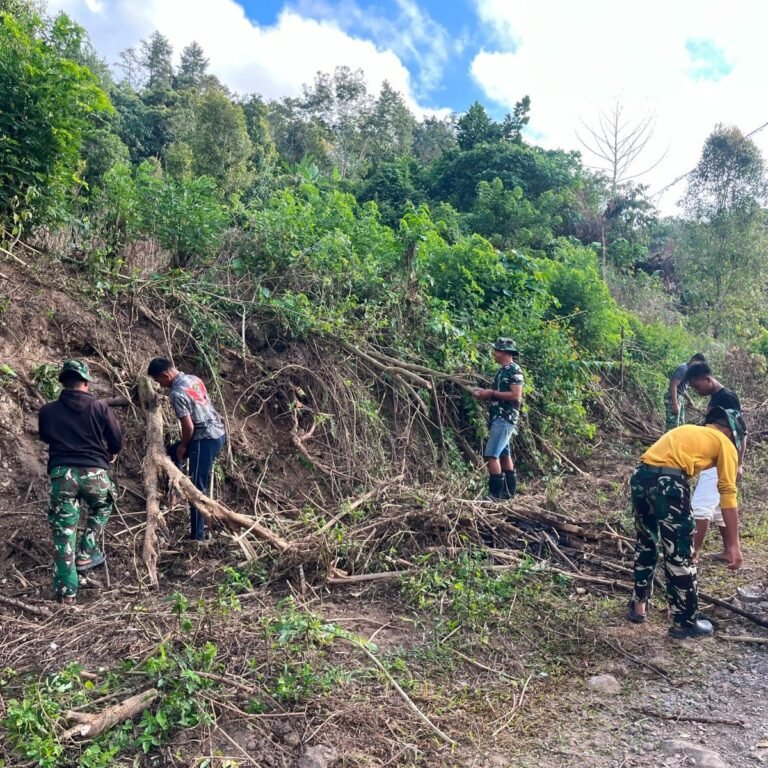 Satgas TMMD Kodim 1407/Bone Rapikan Jalan Bontocani, Demi Kenyamanan Warga