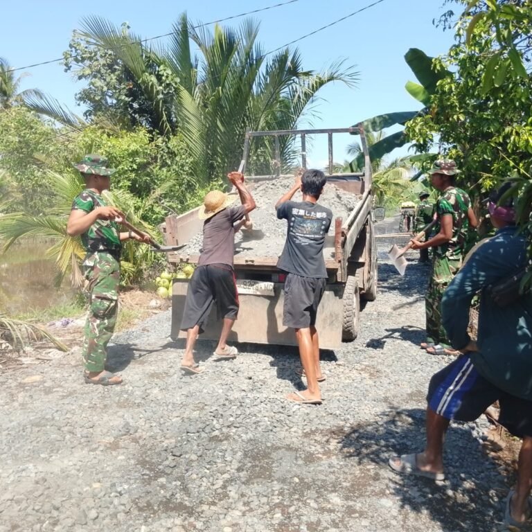 Transformasi Jalan Tamban Bangun: Pemadatan Capai 1.237,5 Meter di H+22 TMMD