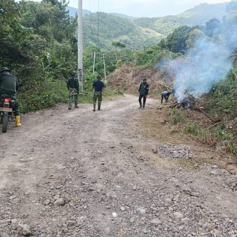 Pembersihan Badan Jalan Percepat Tahapan Peningkatan Jalan TMMD di Bone