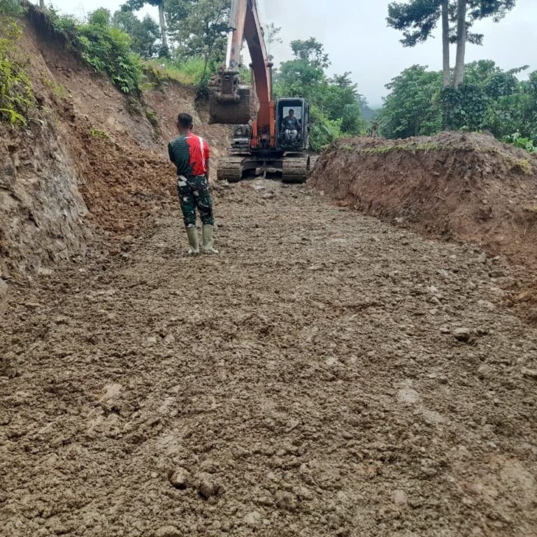 Tahap Awal Pembangunan Akses di Sarah Raya: Ekskavator Ratakan Jalan 4,2 Km