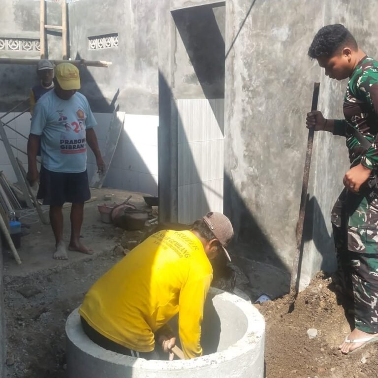 Sanitasi Masjid di Parang Joro Dibenahi, Satgas TMMD Kerja Bareng Warga