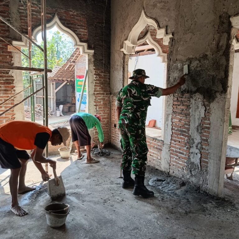 Masjid Al Mubarok Rehabilitasi: Wudhu dan MCK Utama dalam Pekerjaan TMMD