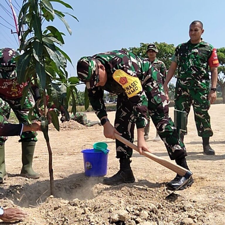 Kadispenad Soroti Penghijauan Saat Meninjau TMMD Parangjoro