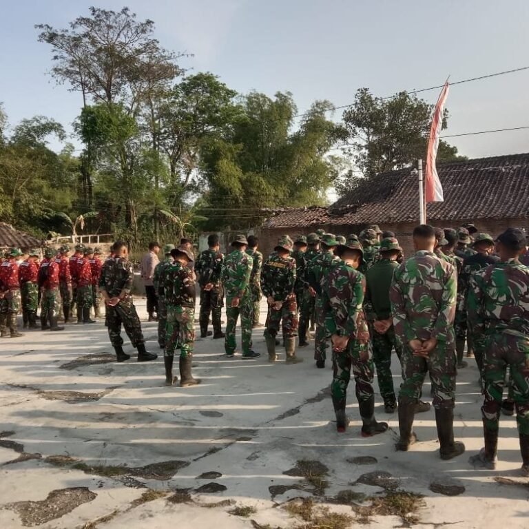 Formasi Rapi di Lapangan Jadi Penentu Awal Pengerjaan TMMD Sukoharjo
