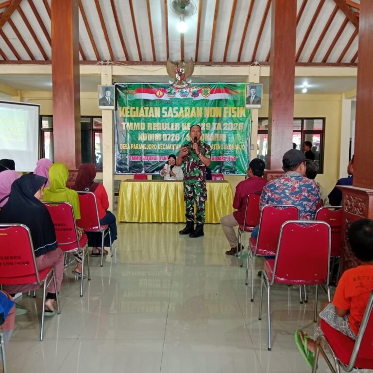 Warga Parangjoro Digugah Nilai Kebangsaan dalam Kegiatan Nonfisik TMMD