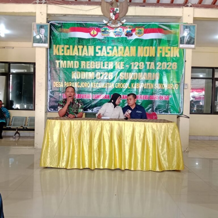 Balai Desa Parangjoro Jadi Arena Penyuluhan Wawasan Kebangsaan TMMD