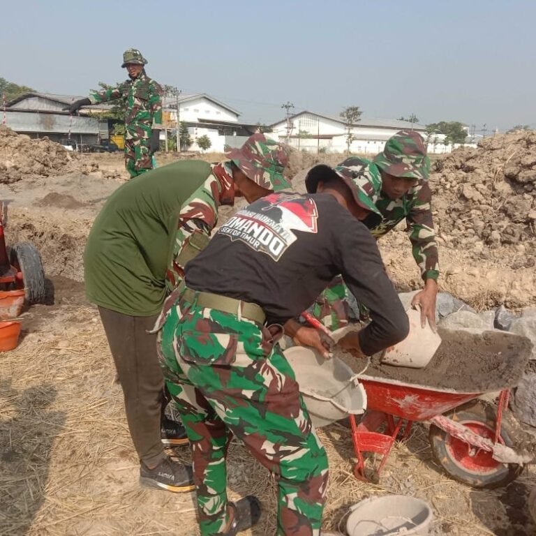 Peran Kodim 0726/Sukoharjo dalam Pembangunan Talud Desa Parangjoro