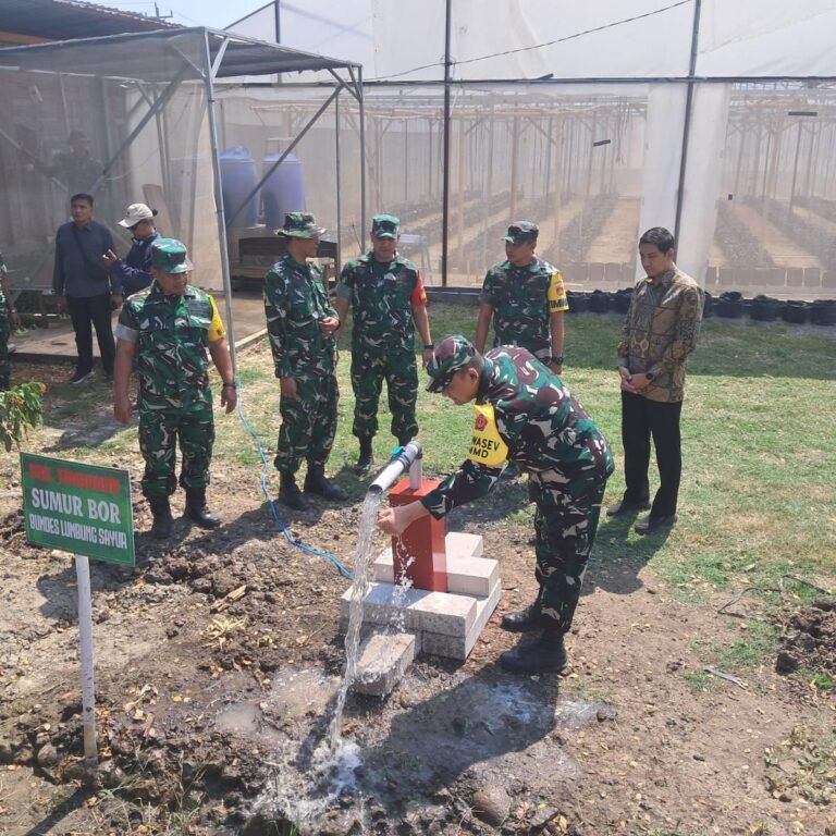 TMMD ke-129 Tambahkan Green House Bersumur Bor untuk Warga Parangjoro