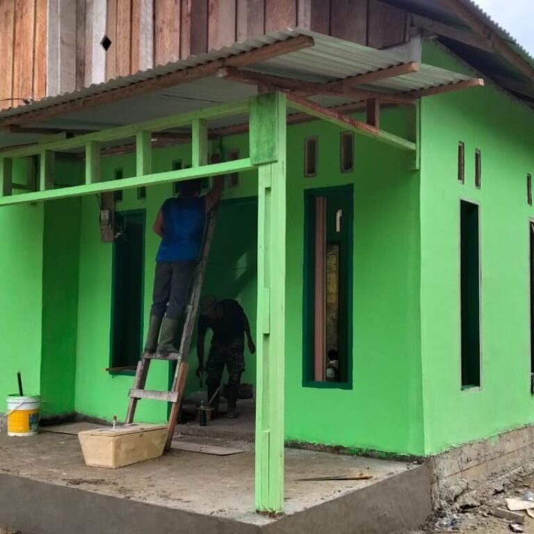 Aceh Jaya: Rumah Janiah Dicat Hijau, Pekerjaan RTLH Titik 5 Hampir Rampung
