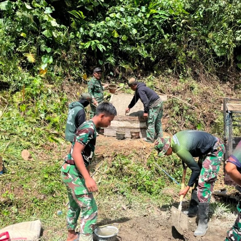 Prasasti Jadi Penanda Resmi Pengerjaan Peningkatan Jalan TMMD di Pattuku