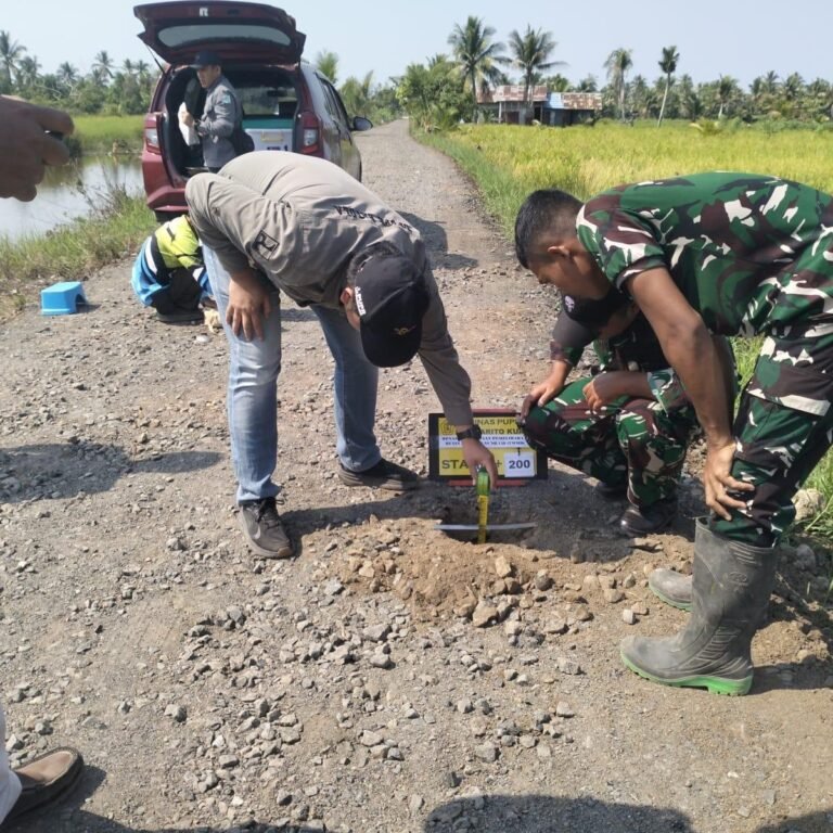Opname di 18 Titik: Jalan Tamban Bangun Capai Ketebalan 16–18 cm