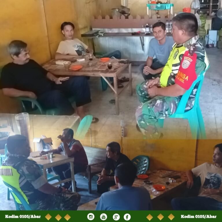 Aspirasi Warga hingga Pesan Kebangsaan Dibahas dalam Komsos Babinsa Kodim 0105/Aceh Barat