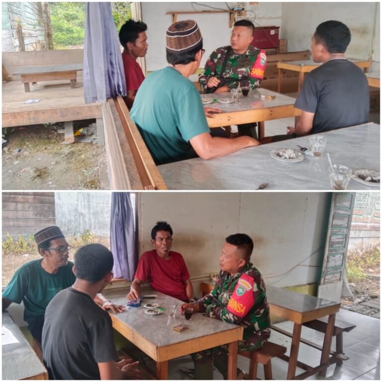 Dari Desa Babussalam, Babinsa Koramil 06/Teluk Dalam Ikuti Perkembangan Kondisi Masyarakat