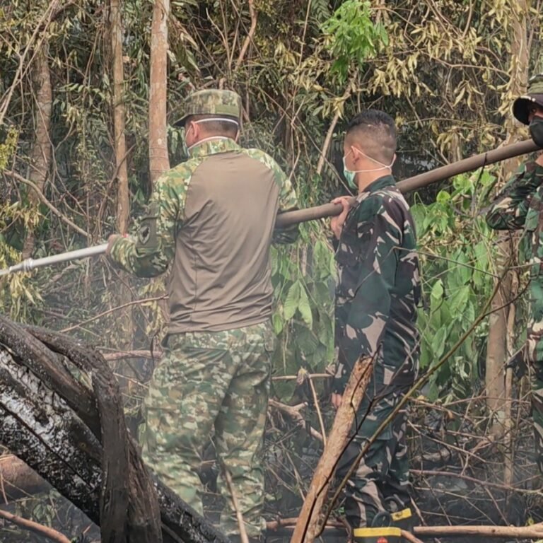Dandim 1203/Ketapang Bersama Bupati Ketapang Turun Langsung Tangani Karhutla