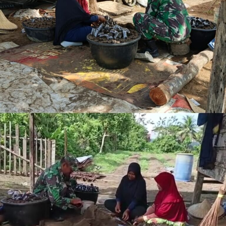 Pembibitan Cabai Merah di Ujong Tanjong Diperkuat, Babinsa Dampingi Petani