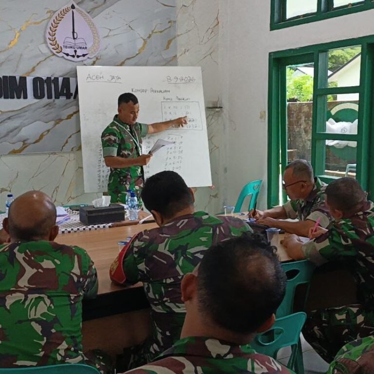 Pembelajaran Gasing Berlanjut, Babinsa Kodim 0114/Aceh Jaya Ikut Dukung Pendidikan