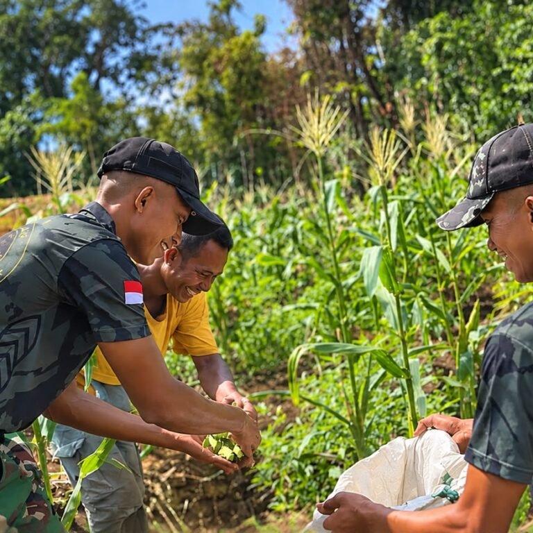 Warga Wakre Rasakan Manfaat Pendampingan Prajurit dalam Program Pertanian PERMATA