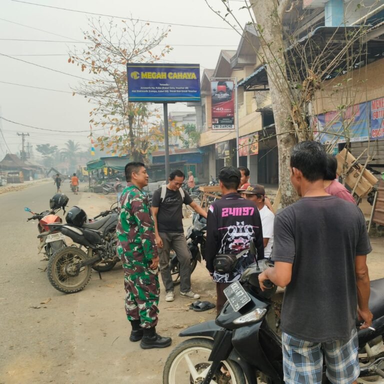 Tim Penyuluhan Karhutla Laksanakan Komsos Di Desa Teluk Melano, Ajak Warga Bersama-Sama Cegah Karhutla