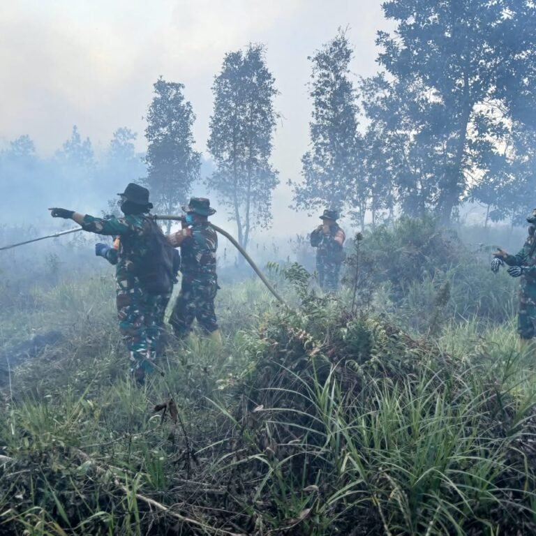 Enam Unsur Gabungan Dikerahkan Padamkan Karhutla di Landasan Ulin Utara