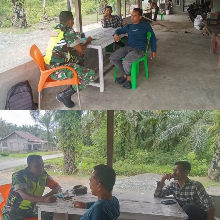 Kondisi Desa dan Persoalan Warga Jadi Bahasan Komsos Babinsa Koramil 11/WT