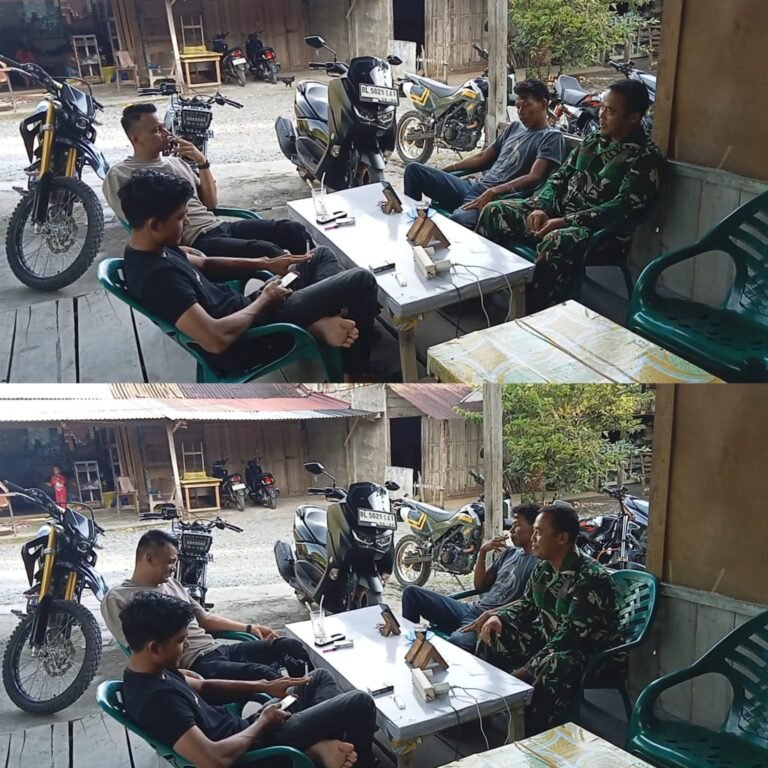 Lewat Komsos, Babinsa Posramil 05/Pante Ceureumen Pantau Perkembangan Wilayah Binaan