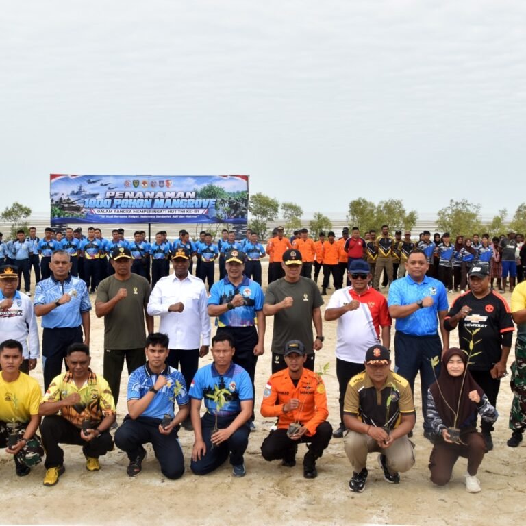Penanaman 1.000 Mangrove di Merauke, TNI Tegaskan Peran Lindungi Pesisir