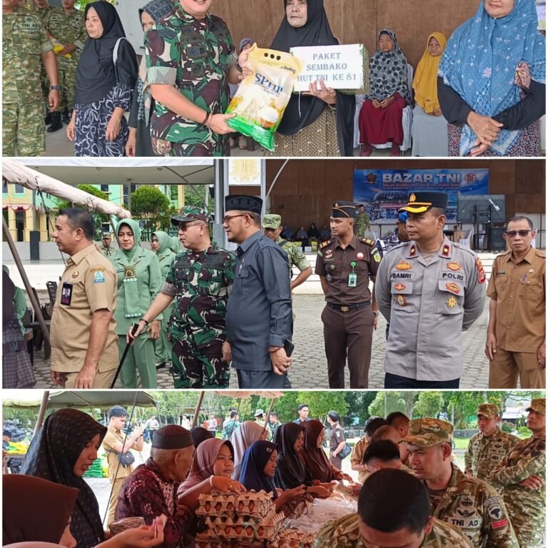 Kebutuhan Rumah Tangga Lebih Terjangkau, Pasar Murah Kodim 0115/Simeulue Ramai Didatangi Warga