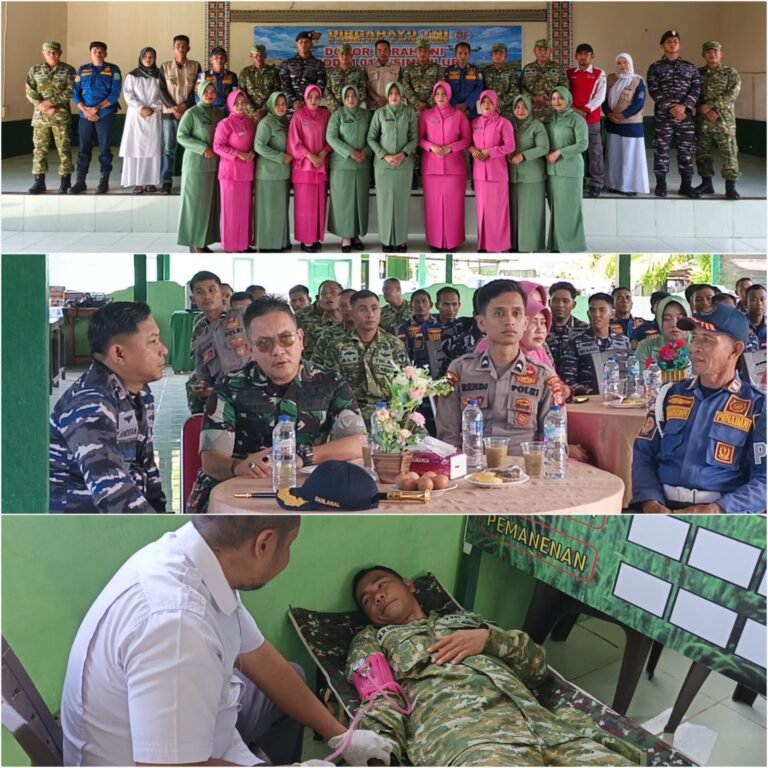 TNI-Polri, BPBD, Persit dan Bhayangkari Bersama-Sama Donorkan Darah di Simeulue
