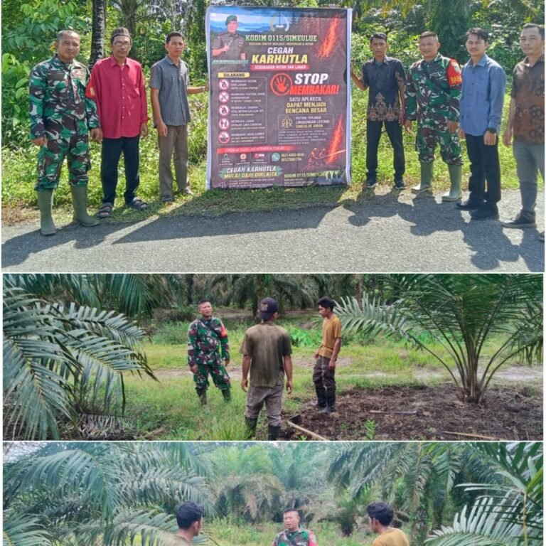Arah Angin Perlu Diperhitungkan Saat Kelola Lahan, Ini Imbauan Babinsa Teluk Dalam