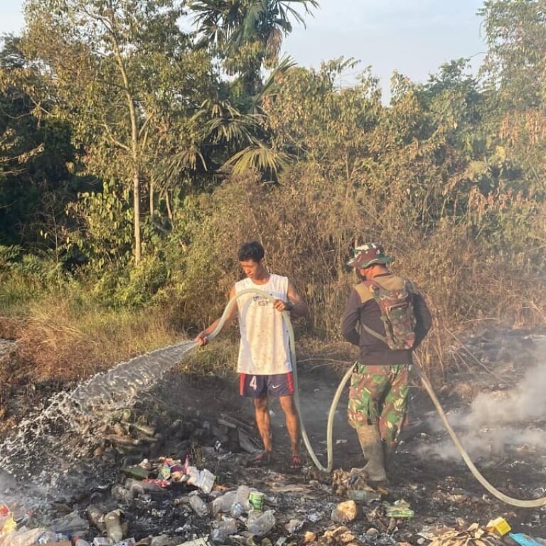Tim Gabungan Padamkan Kebakaran di Tepian Makmur dalam Hitungan Jam