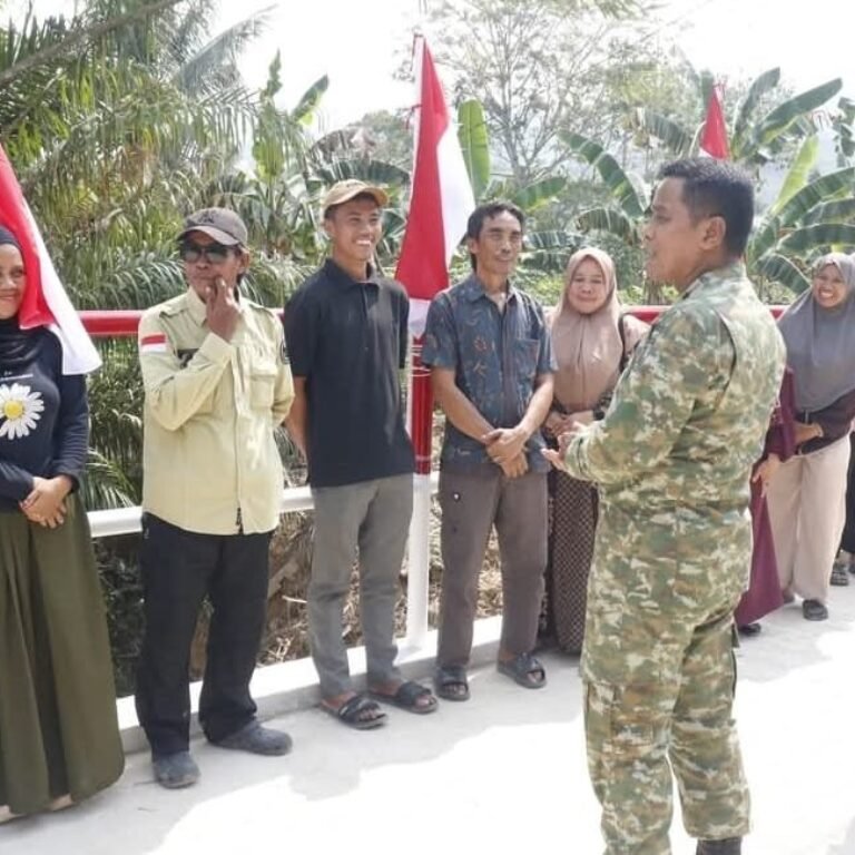 Apresiasi Danrem 091/ASN untuk Jembatan Beton di Desa Suka Damai