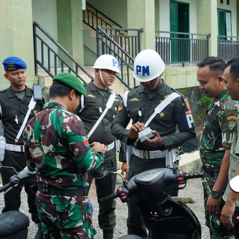 Cegah Pelanggaran Lalu Lintas, Korem 012/Teuku Umar Lakukan Inspeksi Kendaraan