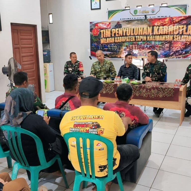 Edukasi Karhutla oleh Tim Mabes TNI Sasar Warga Binderang