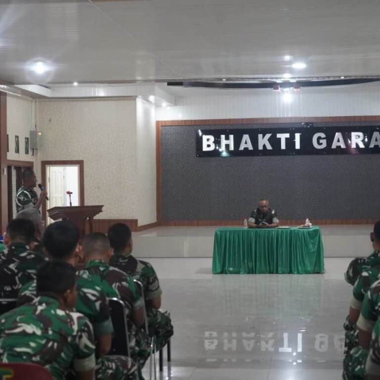 Korem 012/TU Laksanakan Sosialisasi P4GN dan Tes Urine Untuk Personel