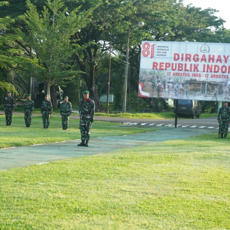 Letkol Cba Didi Purnomo Jadi Inspektur Upacara di Korem 012/TU
