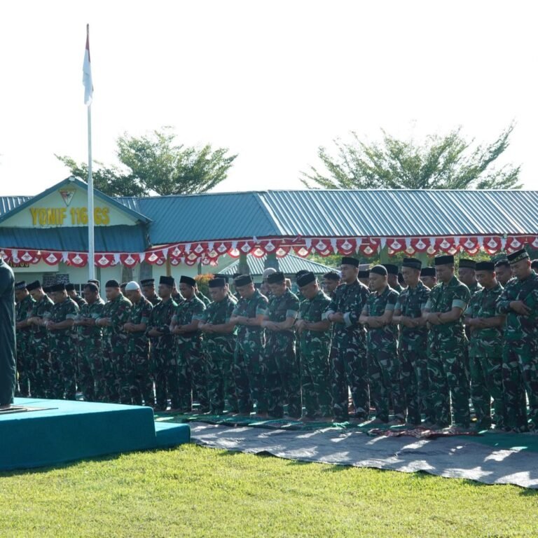 Doa Bersama dan Salat Istisqa Digelar Korem 012/Teuku Umar di Yonif 116