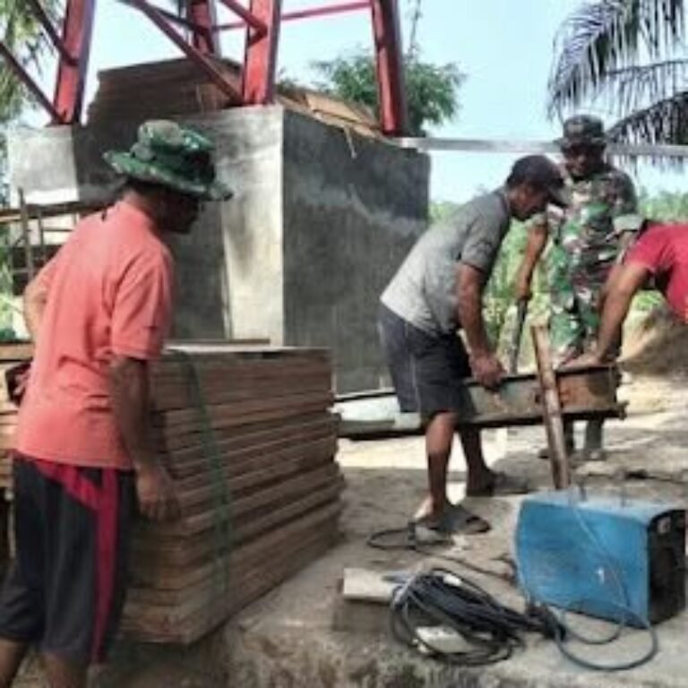 Perakitan Besi Jadi Fokus Pembangunan Jembatan Perintis Cibubukan–Serasah