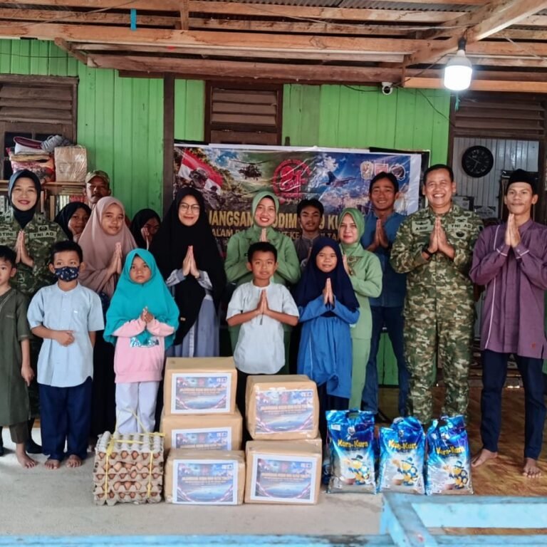 Kodim 0909/Kutai Timur Kunjungi Panti Asuhan Ar Rahman Sambut HUT TNI ke-81