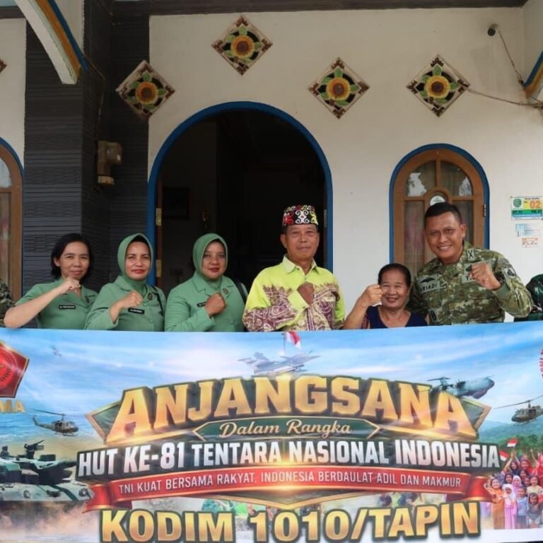 Sambut HUT ke-81, Kodim 1010/Tapin Lakukan Anjangsana ke Tokoh Adat, Warakawuri dan Veteran