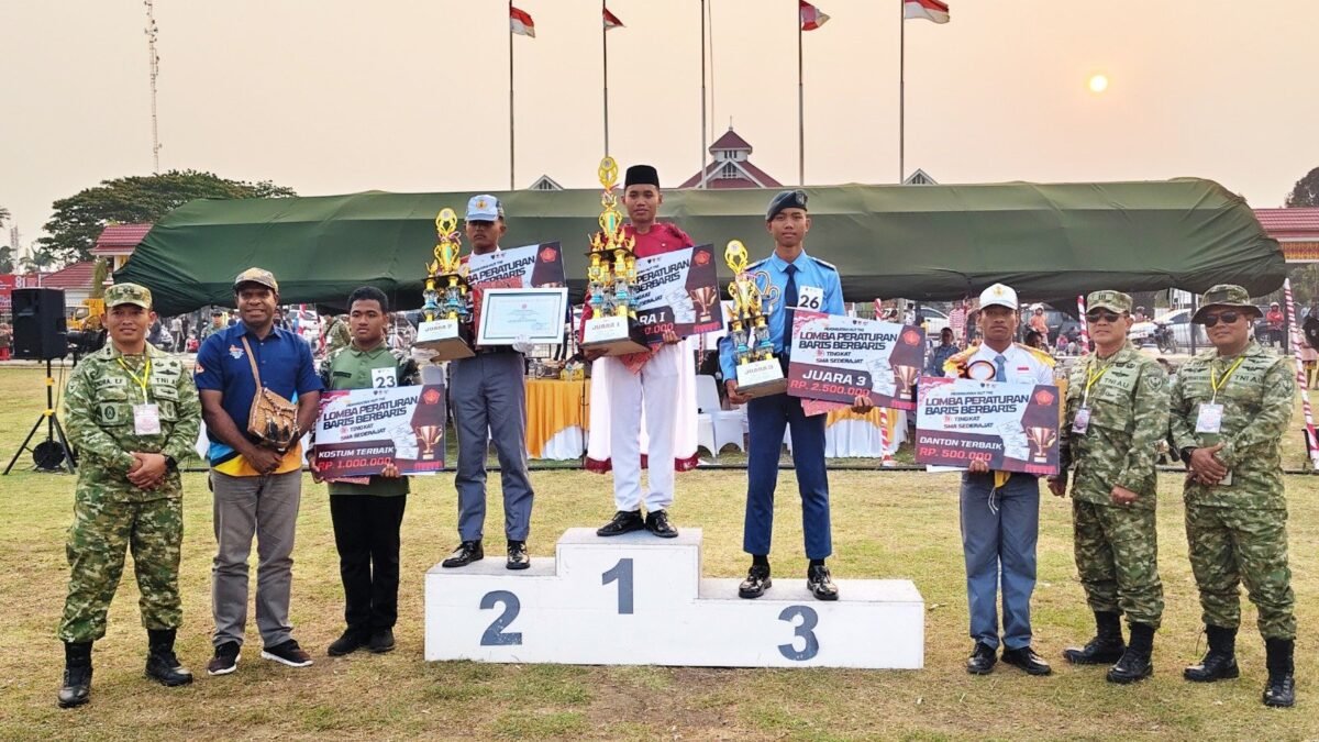 SMA Al-Munawarah Sabet Gelar Juara PBB di Merauke saat HUT TNI