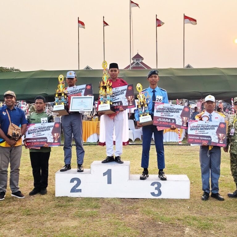 SMA Al-Munawarah Sabet Gelar Juara PBB di Merauke saat HUT TNI