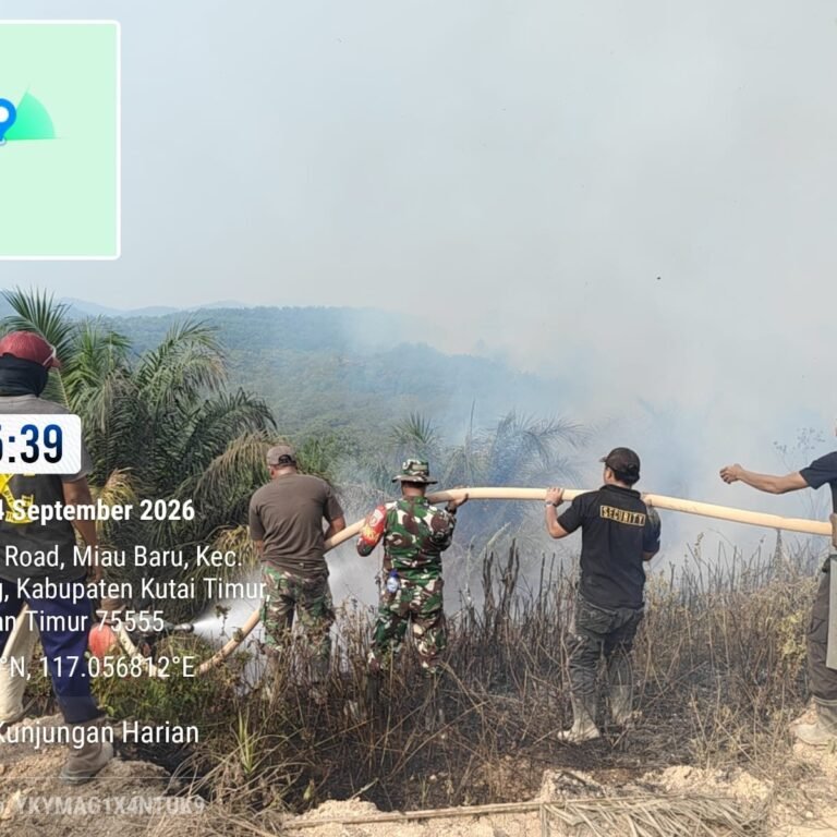 Lahan Konservasi PT GSJ di Miau Baru Terbakar, 50 Hektare Terdampak